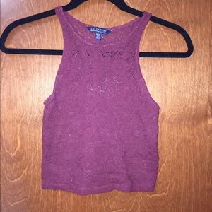 Burgundy red Crop top